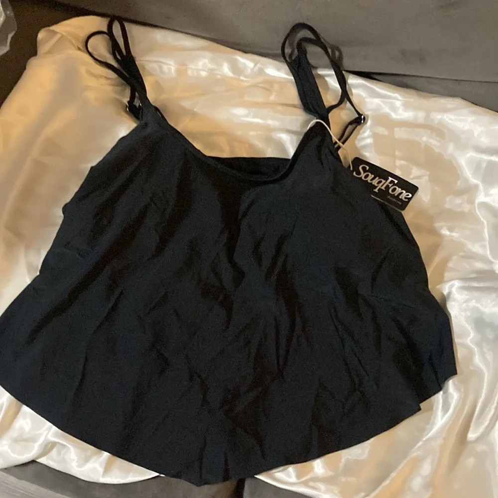 SouqFone Ruffled Flounce Top with High Waisted Bottom Bikini Set Size: XXL * - Picture 10 of 15